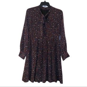 Long sleeve star print Madewell dress